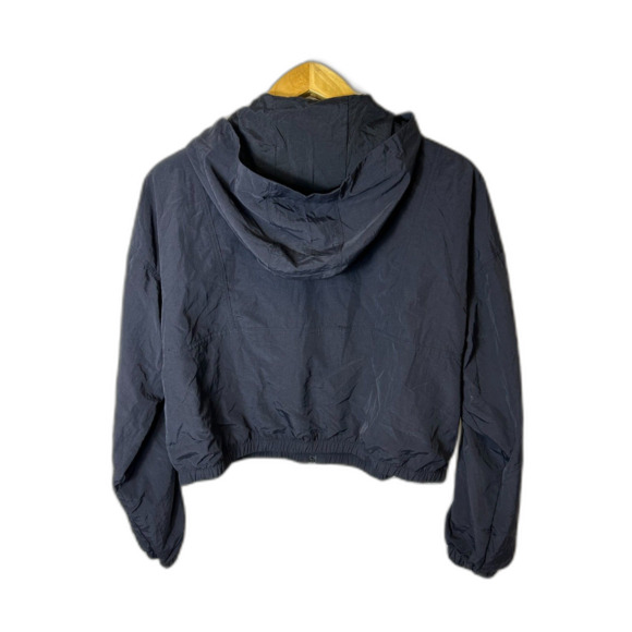 Spiritual Gangster Journey NWOT Black Full Zip Cropped Hooded Active Jacket Sz S - Picture 11 of 14